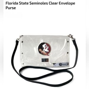 Florida State Seminoles Clear Envelope Purse